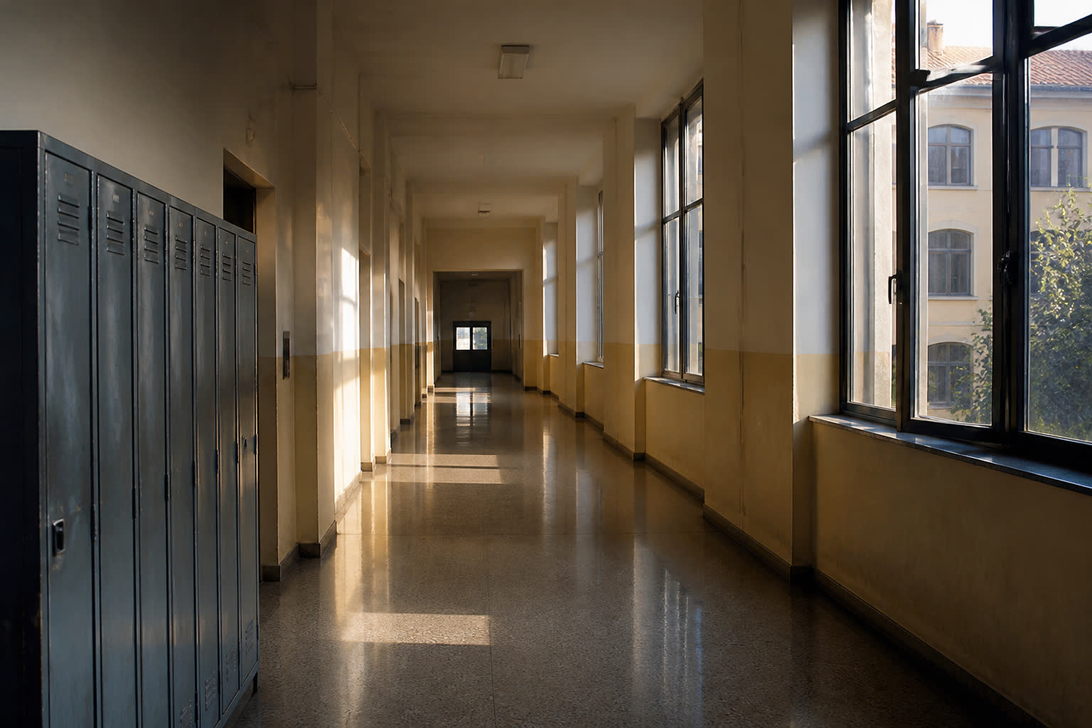 Corridoio di una scuola italiana